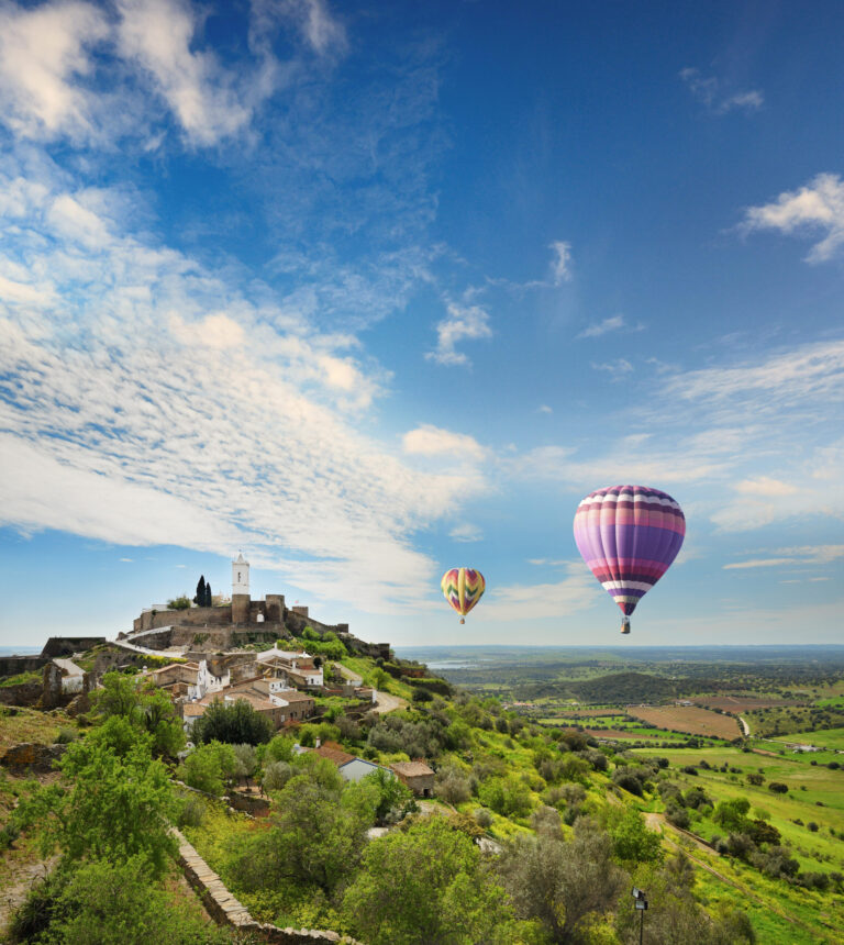 A povoação medieval de Monsaraz. Alentejo, Portugal
