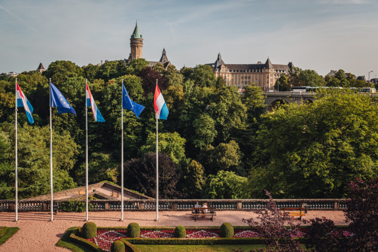 LUXEMBOURG/JULY 2019:  Beautiful view in the city center