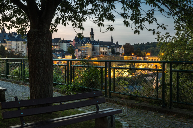 The nice city of Luxembourg in Europe